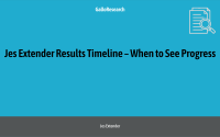 Jes Extender Results Timeline – When to See Progress