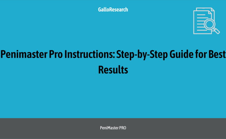 Penimaster Pro Instructions: Step-by-Step Guide for Best Results
